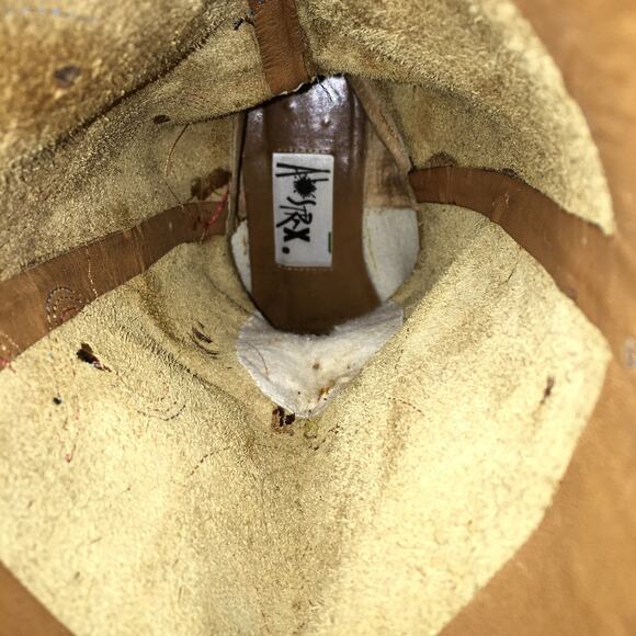 VTG 7 Abstrax Leather Western Boots 1980's Music Festival Season UNIQUE BOHO - Picture 9 of 9